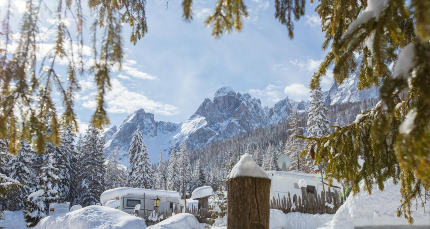 Zimowa Przygoda na Nartach w Dolomitach Kamperem do Caravan Park Sexten 2