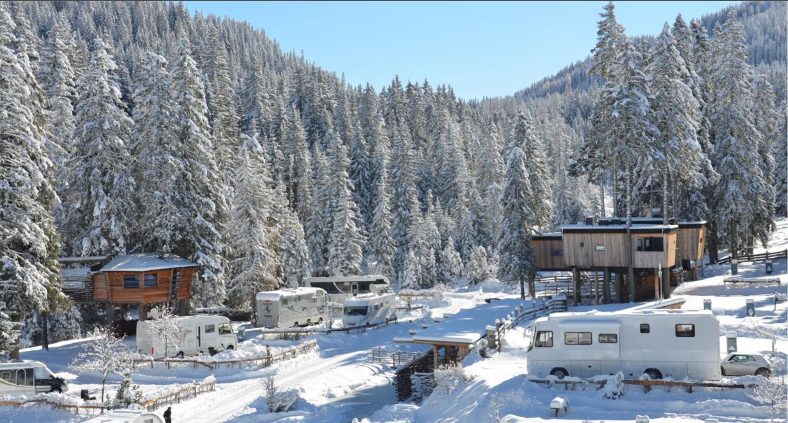Zimowa Przygoda na Nartach w Dolomitach Kamperem do Caravan Park Sexten